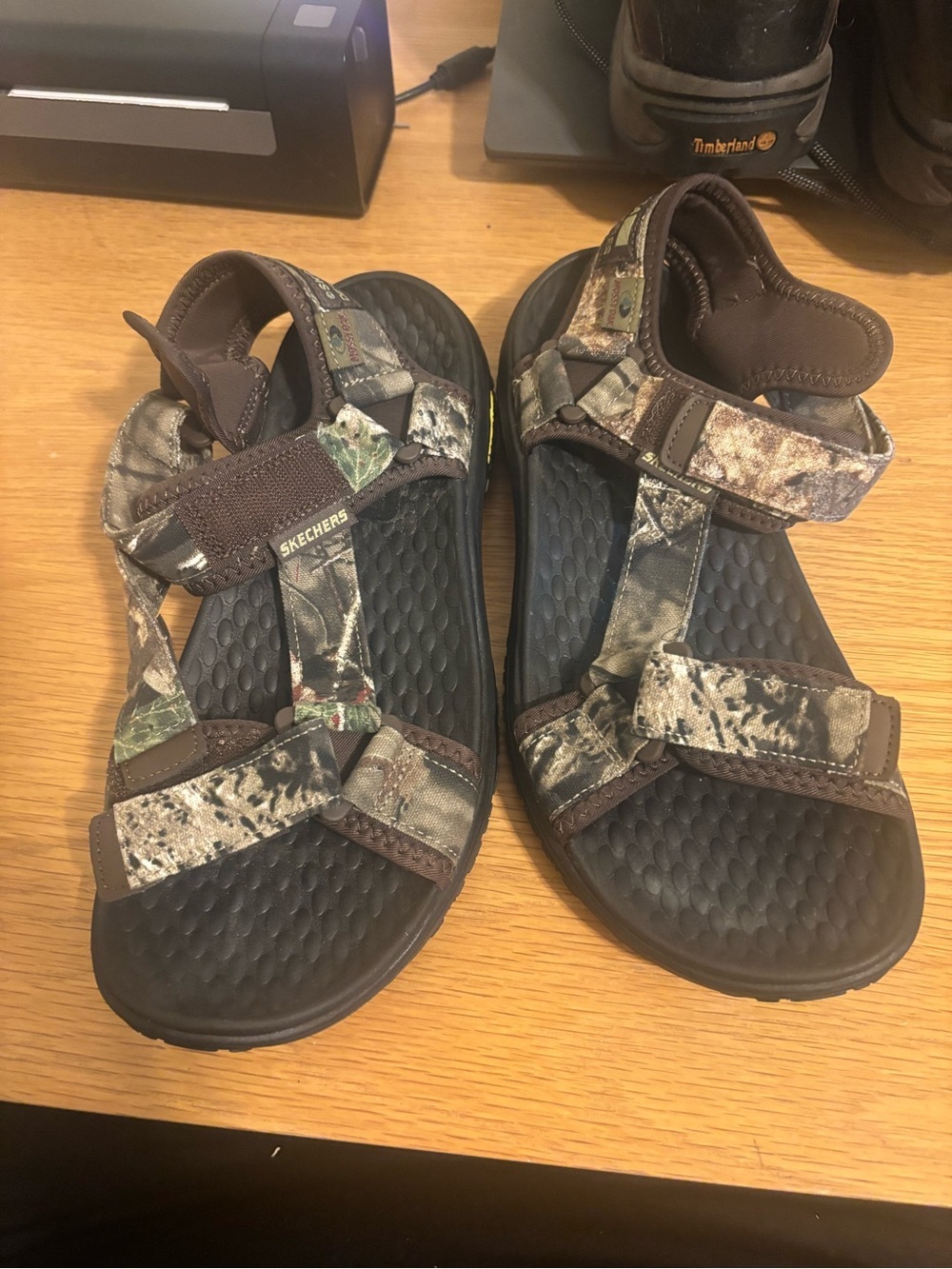 Skechers Men's Camouflage Brown & Green Outdoor Sandals